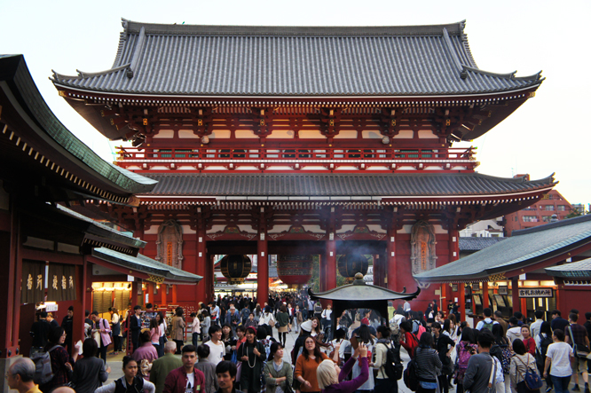 盛岩先生と浅草寺10