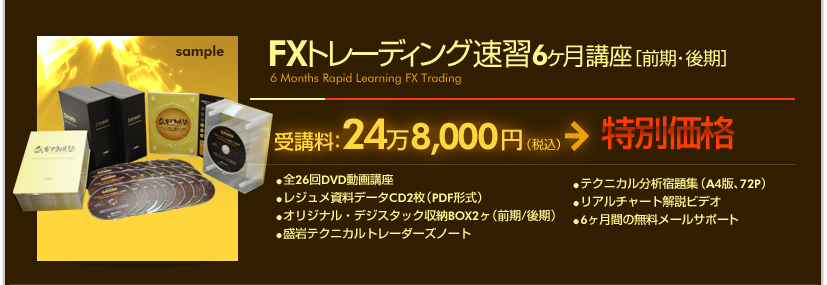 FXトレーディング速習6ヶ月講座[前期・後期]